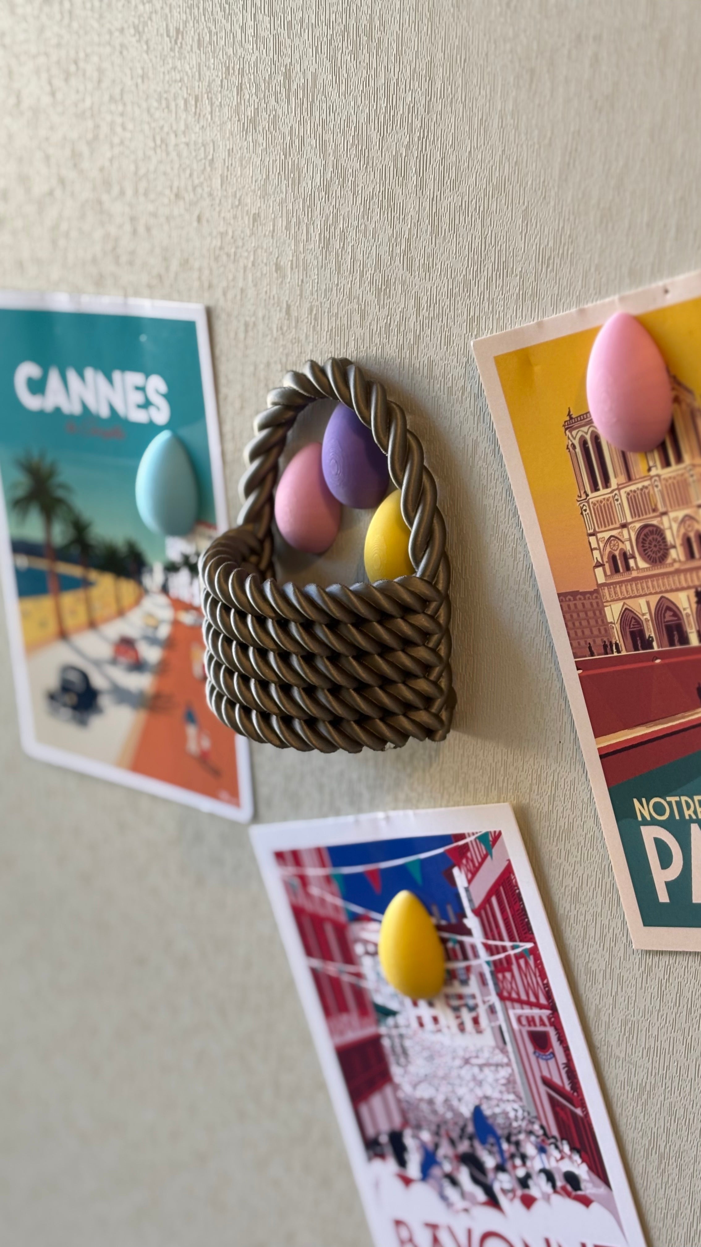 Easter Basket Fridge Magnet