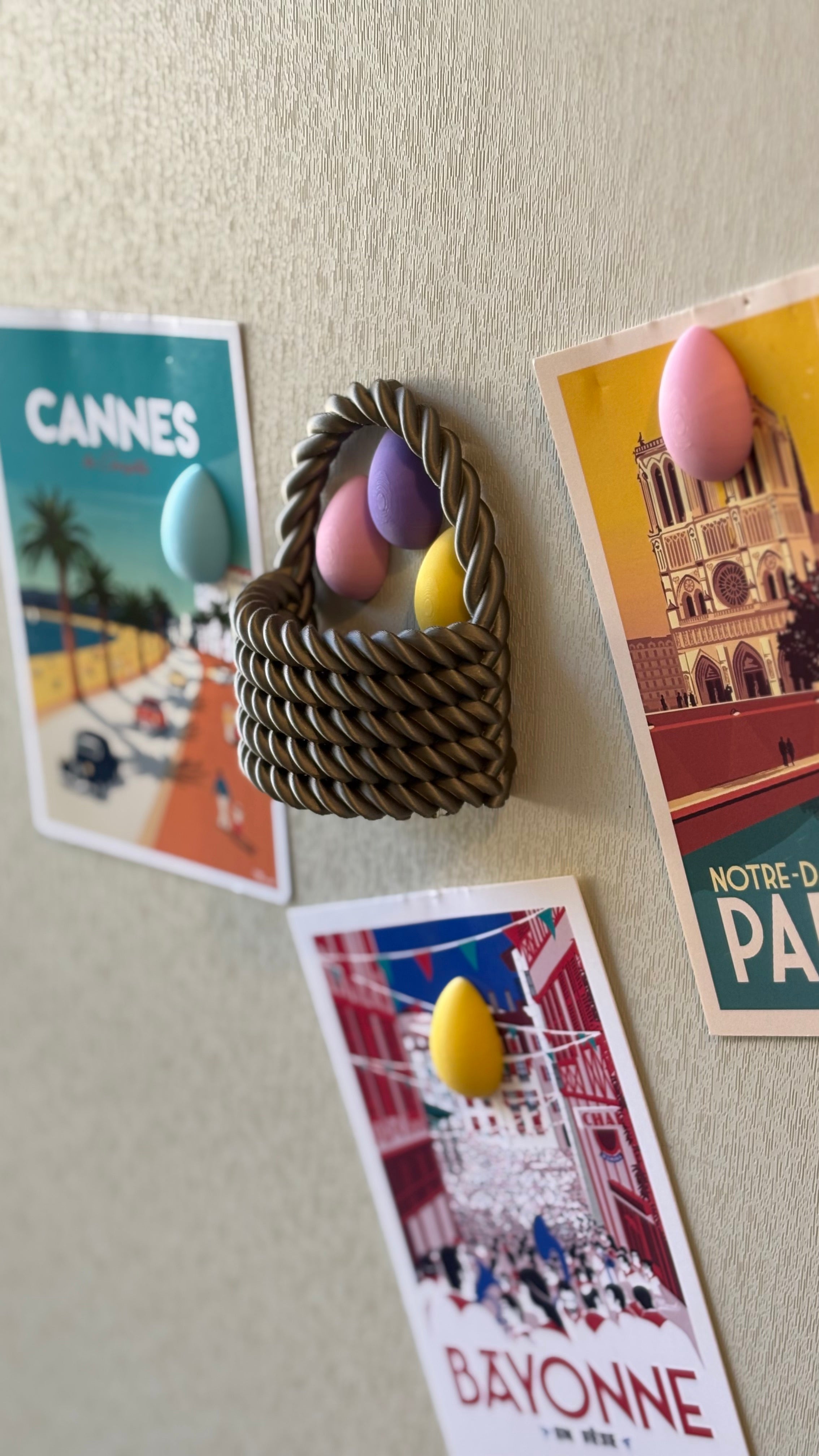 Easter Basket Fridge Magnet