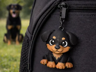 Dog keychain