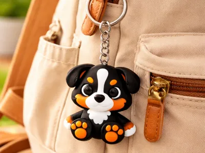 Dog keychain