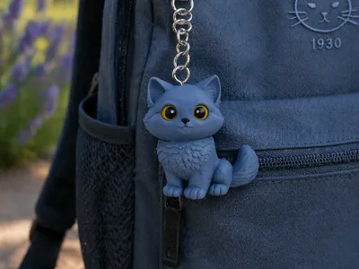 Cat keychain