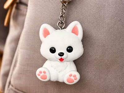 Dog keychain